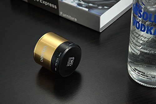 Betron Haut-parleurs sans Fil Bluetooth KBS08 Portable De Voyage Doré
