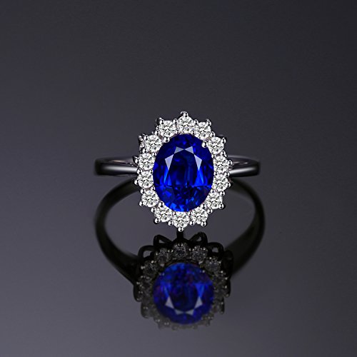 JewelryPalace Diana Princesse Kate Middletonu Bague Naturelle Pierre Améthyste Péridot Grenat Citrine Topaze Pour Femme…