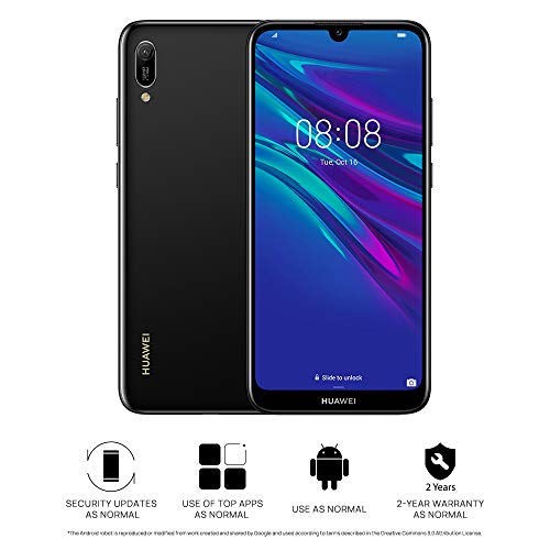 Huawei Y6 (2019) – Smartphone 32GB, 2GB RAM, Dual Sim, Midnight Black