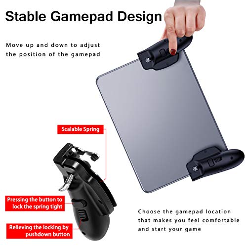 DLseego PUBG iPad Trigger, Mobile Game Controller pour iPad,Gamepad avec L1R1 But Trigger Game Shooter pour Knives Out…
