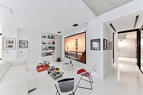 celexon Écran de Projection Manuel 4K et FullHD avec Retour Lent de la Toile pour écoles, Entreprises et Home Cinéma Pro…