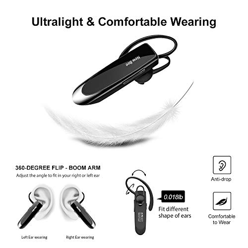 New bee Main Libre Bluetooth Oreillette, Casque sans Fil Bluetooth avec Microphone 60 Jours en Veille Casque Mains…