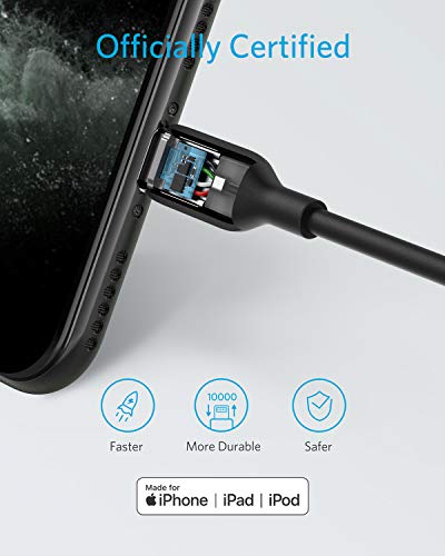 Câble USB C vers Lightning (30cm), Câble Anker Powerline III certifié MFi Charge Rapide Lightning pour iPhone 11/11 Pro…