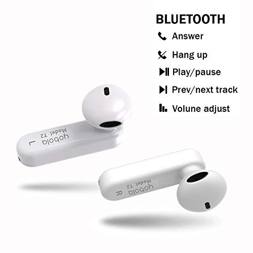 yobola Ecouteurs sans Fil, Ecouteur Bluetooth 5.0 56h de Lecture stéréo 3D HD Écouteurs sans Fil avec Mic, Binaural…