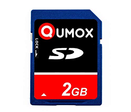 QUMOX 2pcs Pack 2Go SD Secure Digital Flash Memory Card 2 Go 2048 Mo Carte memoire SD pour Telephone Appareil Photo