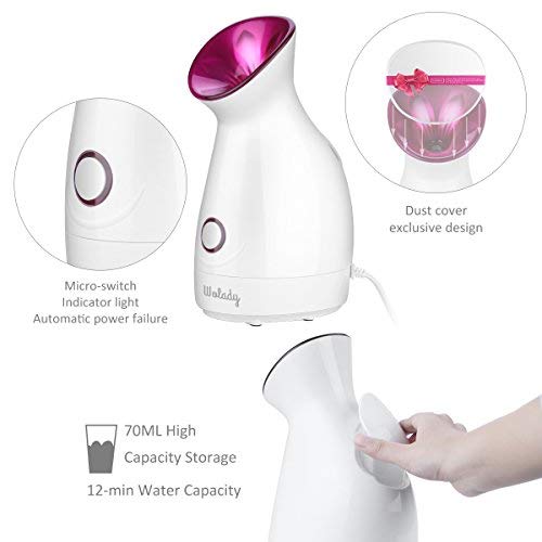 Vapeur Visage Vaporisateur Wolady Sauna Spa Facial Chaude Nano Ionique Visage Steamer Humidificateur Appareil Outils…