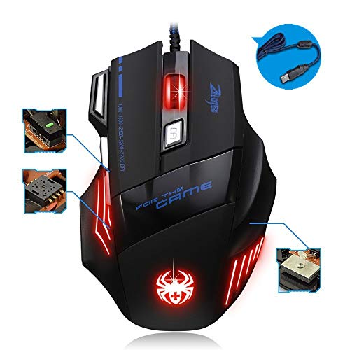 Winnes Souris, Souris Optique Optique Filaire Souris Optique Professionnelle, avec DPI réglable en 5 étapes 1000/1600…