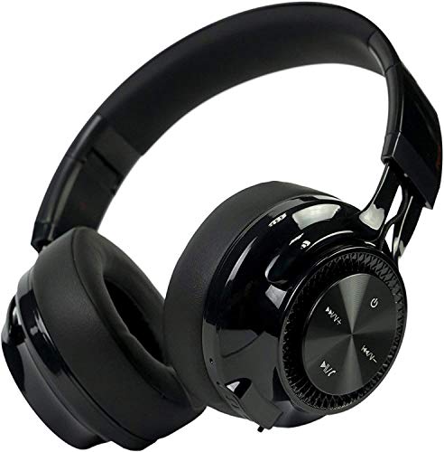 PowerLocus Casque Bluetooth sans Fil, [Bluetooth 5.0,40H de Jeu] Casque Audio stéréo sans-Fil ou Filaire avec Micro et…