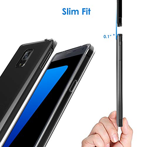 JETech Coque pour Samsung Galaxy Note 4, Shock-Absorption et Anti-Rayures, Transparent