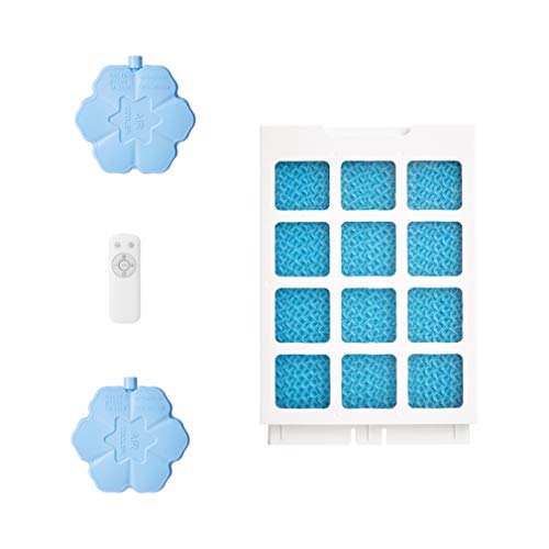 Amazon Basics Unité de refroidissement d’air 3 en 1, portable, oscillante, 3 vitesses (ventilateur, humidificateur…