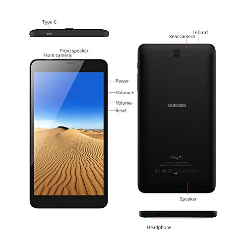 ALLDOCUBE iPlay 7T Tablette, 6,98 Pouces 1280×720 IPS Écran, Double SIM-Carte, 2 Go de RAM, 16 Go de ROM, 2,0MP/0,3MP de…