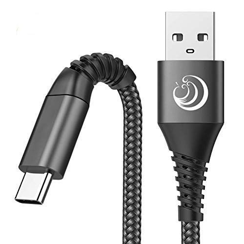 Câble USB C [2m+2m / Lot de 2] 3A Chargeur Type C en Charge Rapide Nylon Tressé Câble Chargeur pour Samsung Galaxy S20…