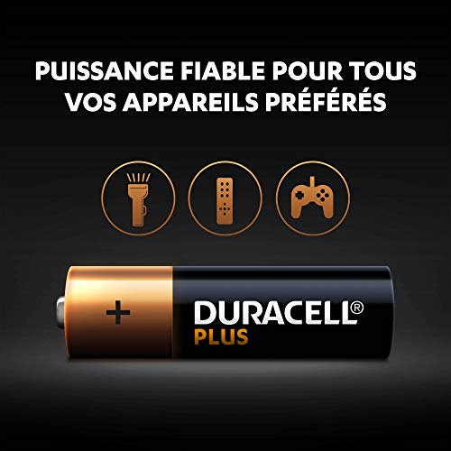 Duracell Plus, lot de 12 piles Type AA