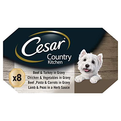 Cesar Country , Cuisine chien plateaux en sauce,Sélection spéciale, 8 x 150 g, lot de 3