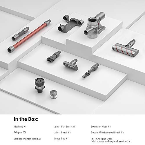 Dreame V11 Aspirateur sans Fil 450W, 25000Pa, Autonomie 90 Minutes, Aspirateurs à Main Légers avec écran Numérique pour…