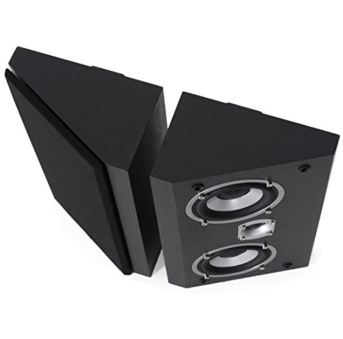 Dynavoice – Couple de Enceintes de étagère, Mur, Plafond. idéal pour Dolby Atmos. réf.: Magic FX-4. Noir.