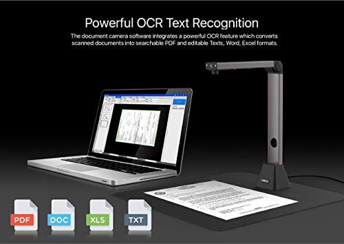 Home Office-Viisan VS8300 Scanner de Documents A3 (420x290mm) Résolution 3264×2448. OCR. Pliable et Portable