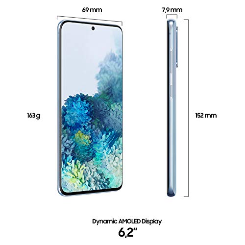 Samsung Galaxy S20 4G Smartphone Portable débloqué (128 Go – 8 Go RAM DS) Cloud Blue