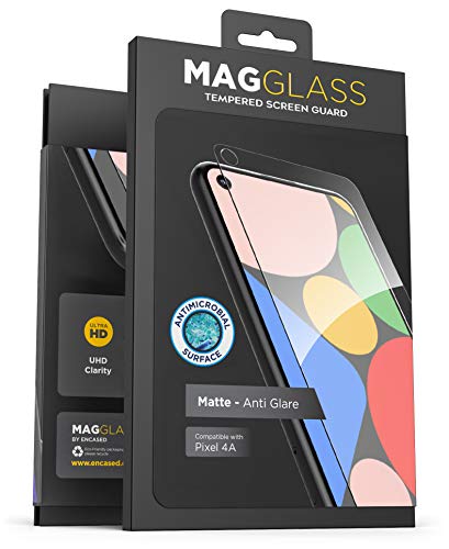 Magglass Protection d’écran en verre trempé pour Google Pixel 4a – Anti-bulles UHD – Couverture complète – Anti…