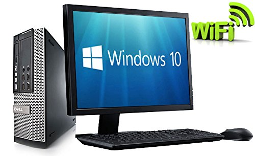 Complete set of 21.5 pouces Monitor and Dell OptiPlex Quad Core i5-2400 8GB 1000GB WiFi Windows 10 64-Bit Desktop PC…