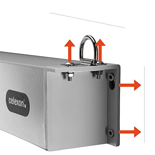 celexon Écran de Projection Manuel 4K et FullHD avec Retour Lent de la Toile pour écoles, Entreprises et Home Cinéma Pro…