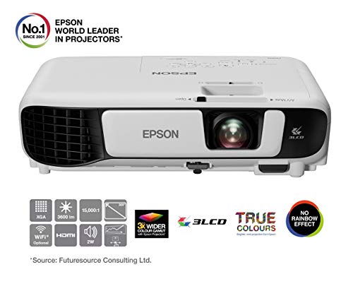 Epson EB-X41 vidéo-projecteur 3600 ANSI lumens 3LCD XGA (1024×768) Projecteur de Bureau Blanc – Vidéo-projecteurs (3600…