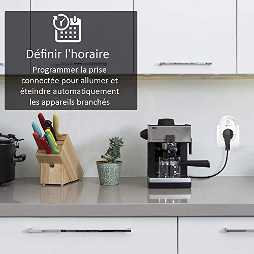 TP-Link Prise connectée WiFi HS100(FR), compatible avec Amazon Alexa et Google home pour la commande vocale, Contrôler…