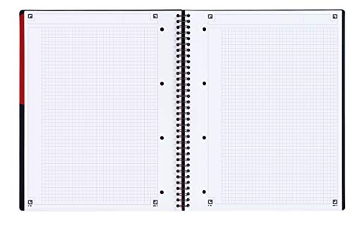 Oxford Office 100104329 Active Book Lot de 5 Cahier reliure intégrale détachables petits carreaux papier 90 g 160 pages…