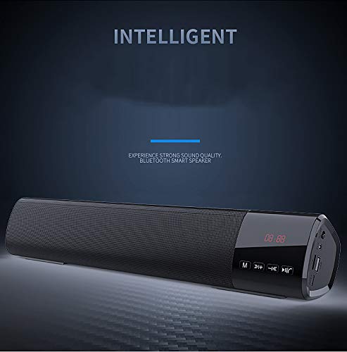Barre de Son Haut-parleurs Bluetooth 10W Surround Sound avec Bass, Bluetooth 5.0 Enhanced Home Theater Speaker Bar et…