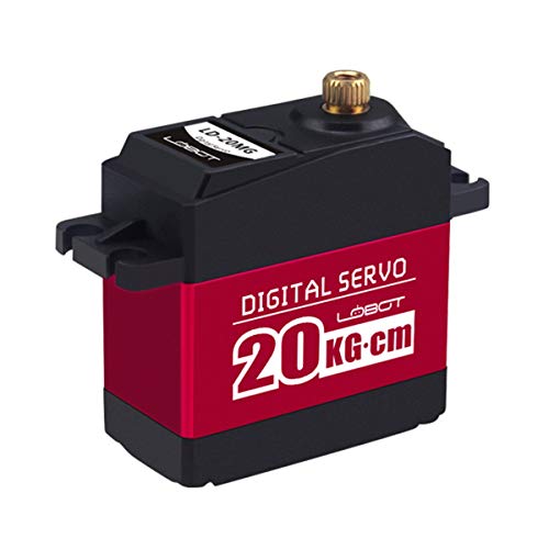 LewanSoul LD-20MG Full Metal Gear Standard Digital Servo Moteur with 20kg High Torque, Aluminium Case for Robot RC Car…