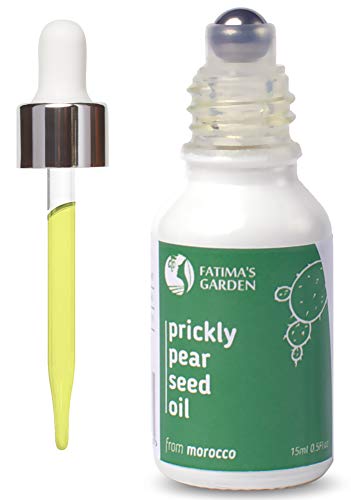 Huile de Pépins de Figue de Barbarie Bio par Fatima’s Garden, pressée à froid, pure, vierge, hydratant anti-âge pour…