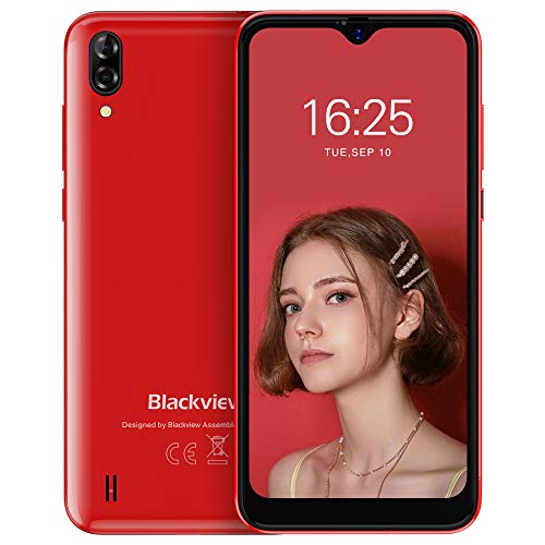 Smartphone Pas Cher, Blackview® A60 Smartphone Débloqué (Ecran Waterdrop 6.1 Pouces, 13MP+2MP+5MP, 16Go ROM-Extensible…