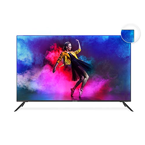 Kiano Elegance TV 55″ Pouces 4K UHD HDR10 (Android TV 9.0 2GB RAM Metal Case [Téléviseur 140 cm Frameless sans Cadre 8GB] Smart TV, Netfilx, Youtube) Triple Tuner DVB-T2 C/S2, CI, PVR, WiFi