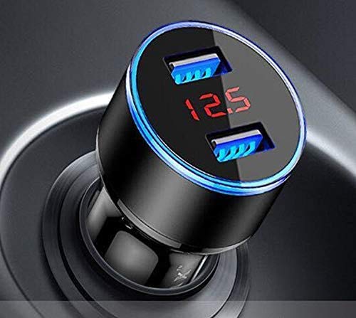 pjp electronics Chargeur allume-cigare Fast 2 Usb pour voiture (protection de sécurité intégrée 3.1A) Adaptateur de…