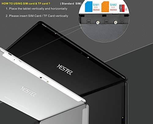 YESTEL Tablette Tactile 4 Go RAM 64 Go ROM
