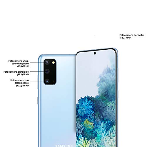 Samsung Galaxy S20 4G Smartphone Portable débloqué (128 Go – 8 Go RAM DS) Cloud Blue
