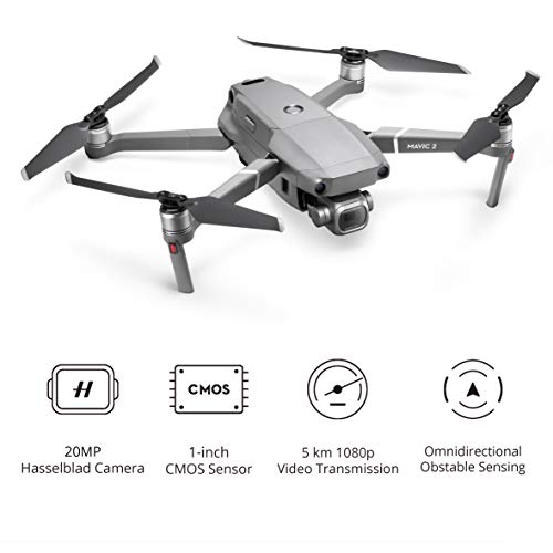 DJI Mavic 2 Pro Drone + Fly More Combo – Accessoires + Drone avec Caméra Hasselblad L1D-20c, Capteur CMOS 1” 20MP…