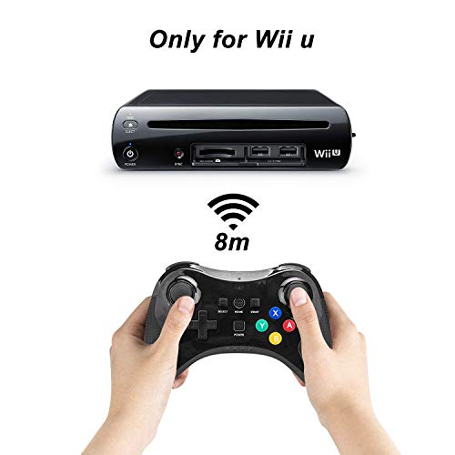 TechKen Manette pour Wii U sans Fil, Contrôleur de Wii U Bluetooth Gamepad Joypad de Jeux Joystick Game Controller de…