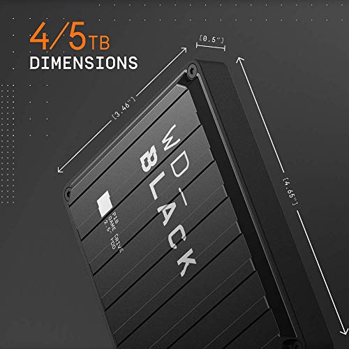WD_BLACK P10 4TB Game Drive for On-The-Go Access To Your Game Library – Works with Console or PC