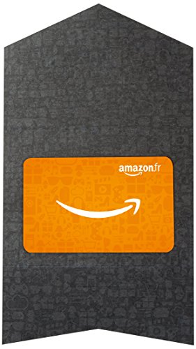 Carte cadeau Amazon.fr dans une petite enveloppe noire
