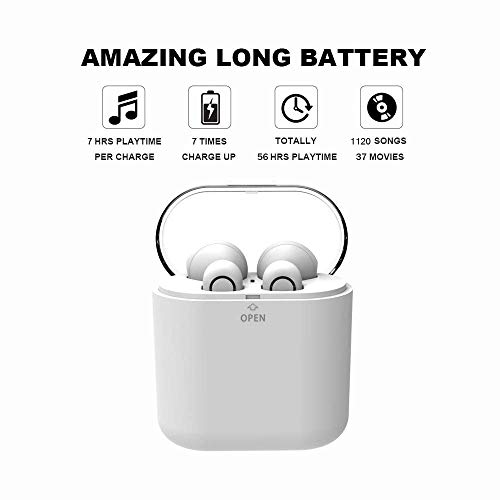 yobola Ecouteurs sans Fil, Ecouteur Bluetooth 5.0 56h de Lecture stéréo 3D HD Écouteurs sans Fil avec Mic, Binaural…