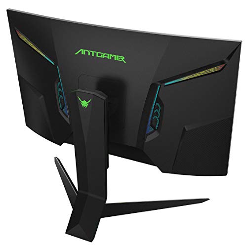 ANTGAMER Gaming M32G5Q Moniteur incurvé R1800 de 83,82 cm (32 Pouces) (QHD, Temps de réponse 1 ms, HDMI, DVI…