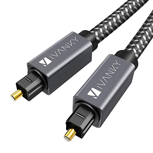 iVANKY Câble Optique Audio Numérique en Nylon Tressé équipé de Fils de Japon TORAY – Câble Fibre Optique Toslink pour…