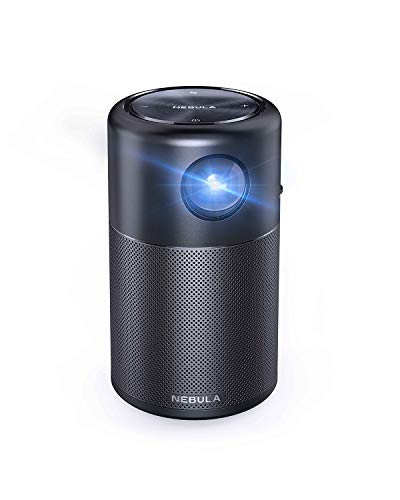 NEBULA Capsule par Anker,Le Pico Projecteur Wi-FI Intelligent Cinéma Portable 100 ANSI lumens, DLP,Enceinte 360 degrés…