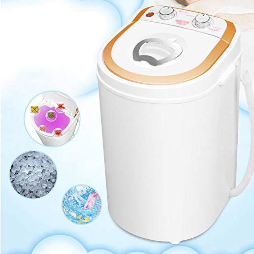LMM Lave-Portable Machine Single Barrel bébé entièrement Automatique Roue d’accueil Petite Mini Lave-Linge Blanc Mini…