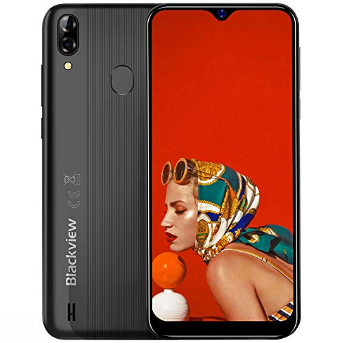 Blackview Smartphone débloqué 4G, A60 Pro Smartphone Pas Cher, 3Go RAM/SD-128Go, Ecran 6,1″ HD+IPS, Telephone Portable Double SIM, Batterie 4080mAh, 5G-WiFi/Face ID/Fingerprint/GPS/FM/2 Ans Garantie