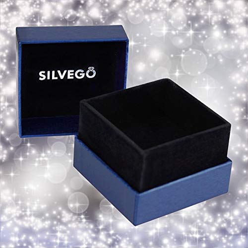 SILVEGO – FNJR085sw – Bague de Fiançailles – Argent 925/1000 – avec Swarovski® Zirconia