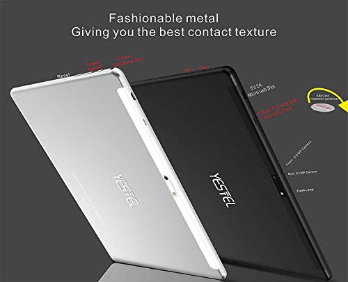 YESTEL Tablette Tactile 4 Go RAM 64 Go ROM