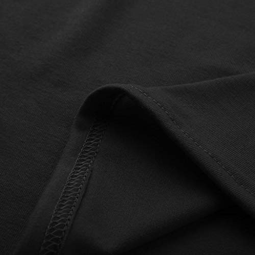 Moent Sales Plus T-shirt tendance à manches longues avec col rond et clous pour femme