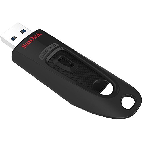 SanDisk Ultra 128 GB, USB 3.0 flash drive, with up to 130 MB/s read speed, Black